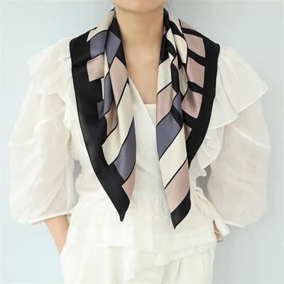 Neck Scarf Hair Scarf Headscarf 07 - Picture 3 of 4